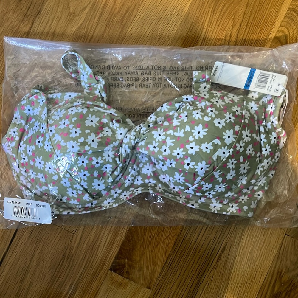 Anne Cole Retro Underwire Bikini Swim Top 34DD/36D